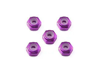 2mm 铝合金 螺帽 (紫色5个)