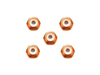 2mm 铝合金 螺帽 (橙色5个)