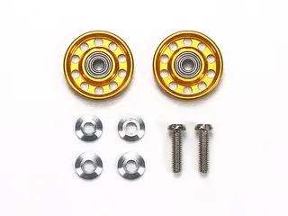 轻量 13mm 铝合金 滚珠轴承 导轮 (无胶圈/金色)